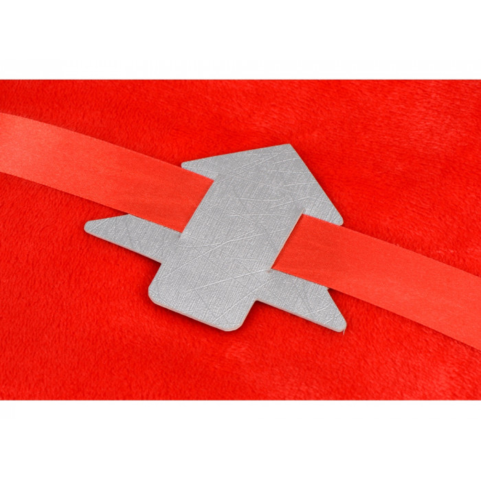 Новогодняя бирка для пледов Елочка, серебристый