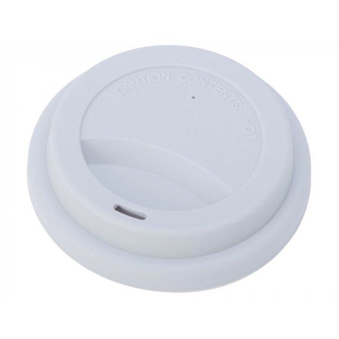 Стакан с силиконовой крышкой Cafe, серый