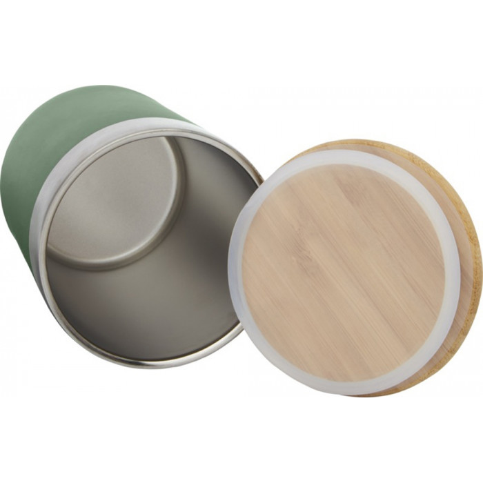 Lagan Кружка с медной вакуумной изоляцией объемом 300 мл и бамбуковой крышкой, зеленый