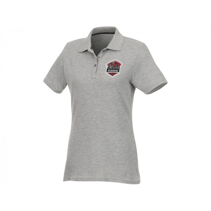 Женское поло Helios с коротким рукавом, серый яркий