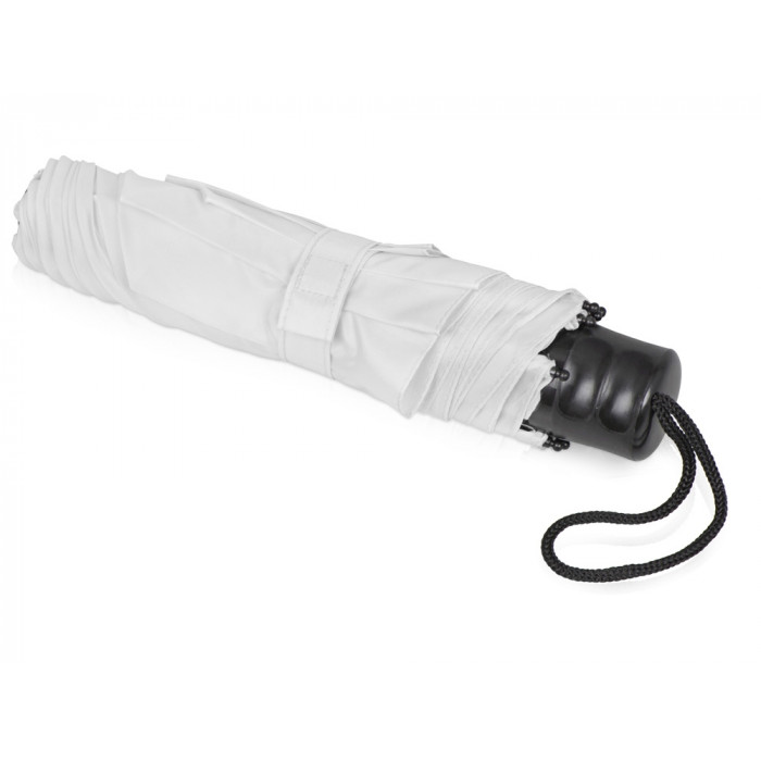 Зонт складной Columbus, механический, 3 сложения, с чехлом, белый (P)