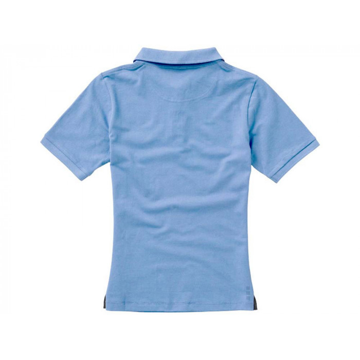 Calgary женская футболка-поло с коротким рукавом, голубой
