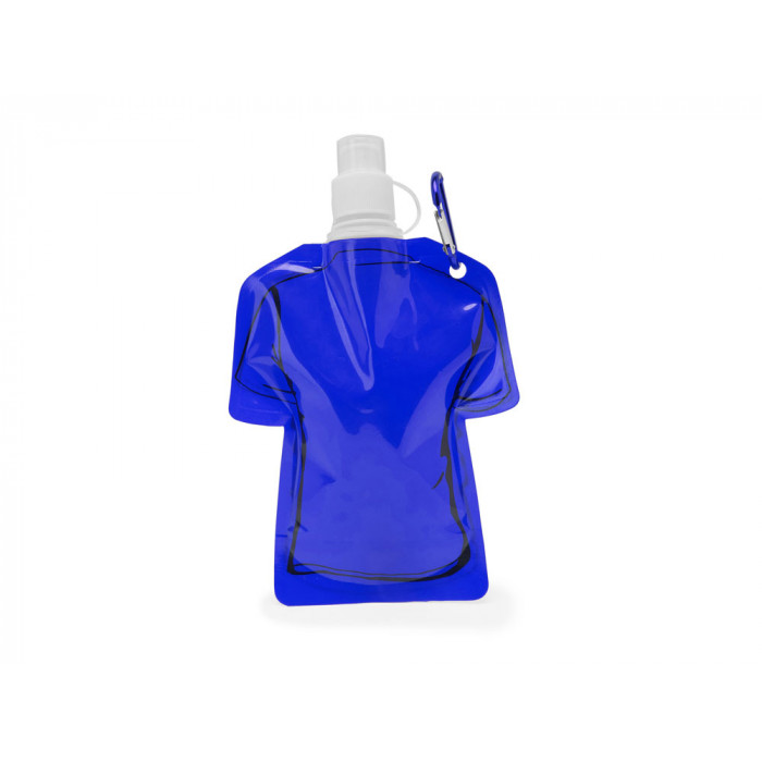 Гибкая емкость для питья MANDY в форме футболки, 470 мл, королевский синий