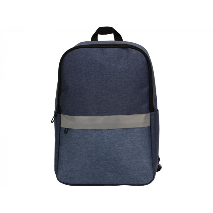 Рюкзак Merit со светоотражающей полосой и отделением для ноутбука 15.6'', синий/светло-синий