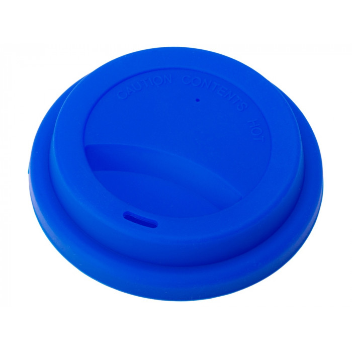 Стакан с силиконовой крышкой Cafe, темно-синий