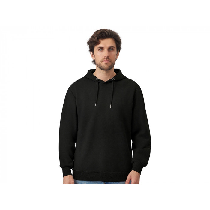 Толстовка с капюшоном оверсайз Lisbon унисекс, черный