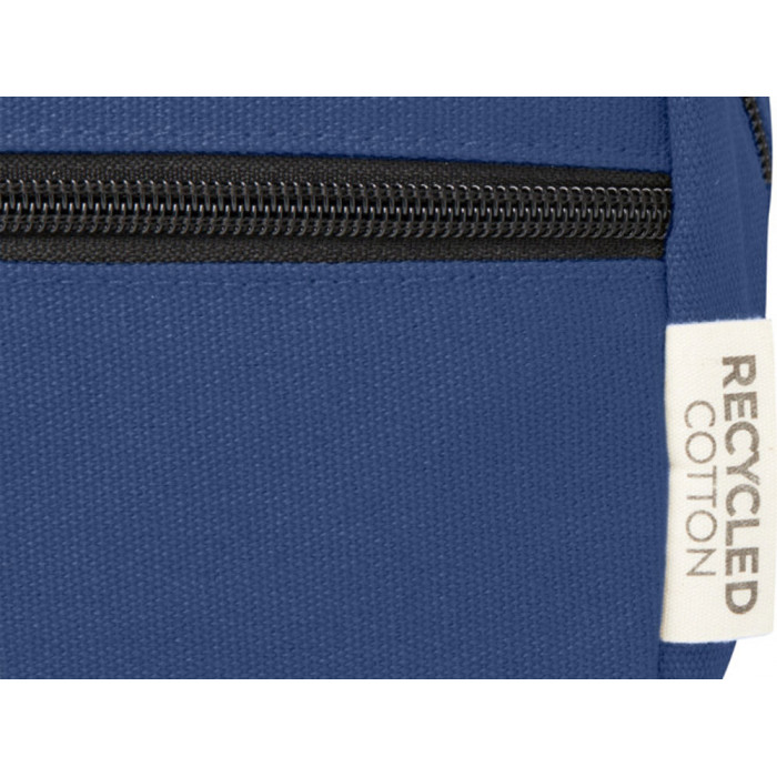 Косметичка Joey из холста, переработанного по стандарту GRS, объемом 3,5 л, нэйви