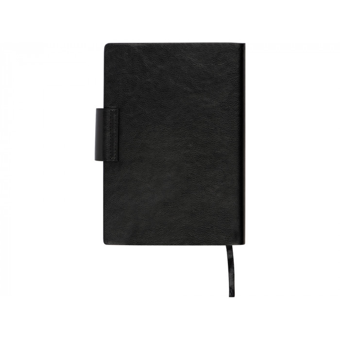 Бизнес блокнот А5 Monoi с клапаном, твердая обложка, 128 листов, черный