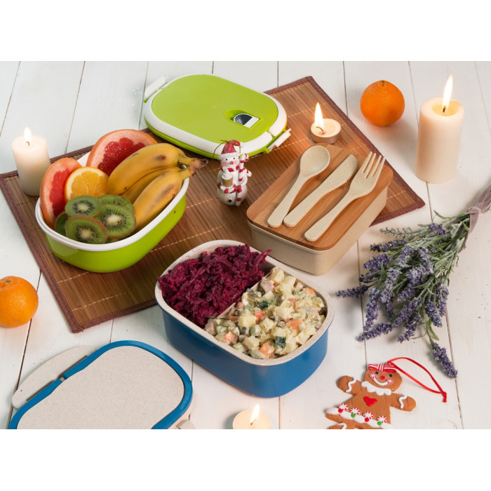 Ланч-бокс Spiga 750 мл для микроволновой печи, зеленый (Р)