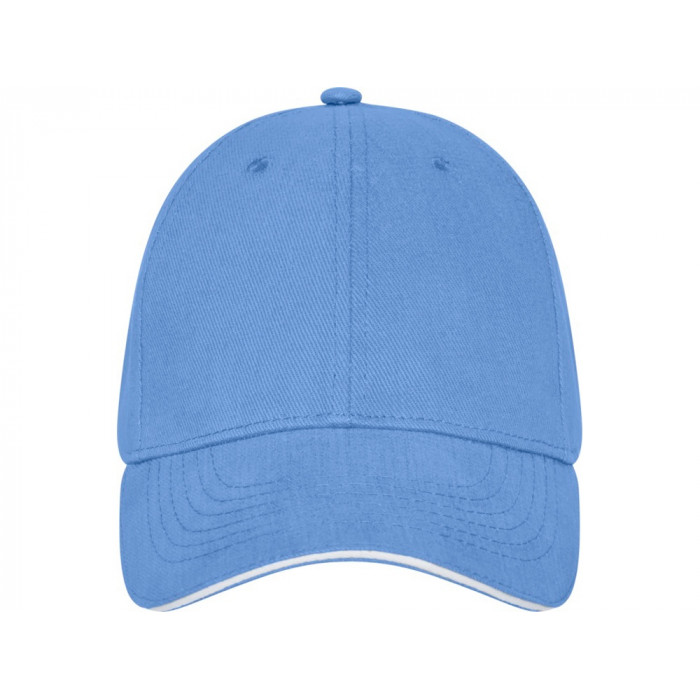 Бейсболка Darton, 6 панелей, светло-синий