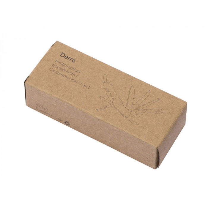 Мультитул-складной нож Demi 11-в-1, серебристый/черный