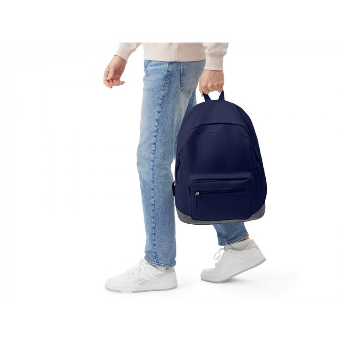 Рюкзак Shammy с эко-замшей для ноутбука 15, синий