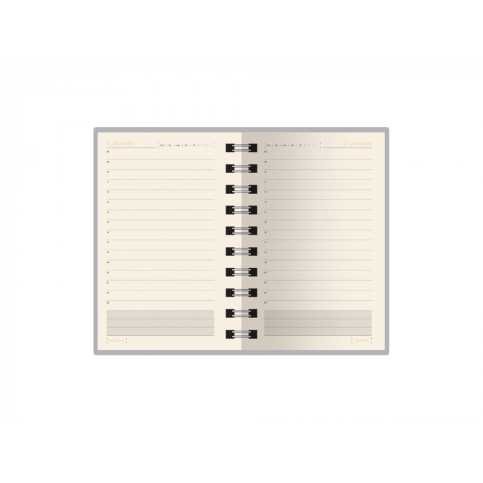 Ежедневник полудатированный А5 Orbit, красный