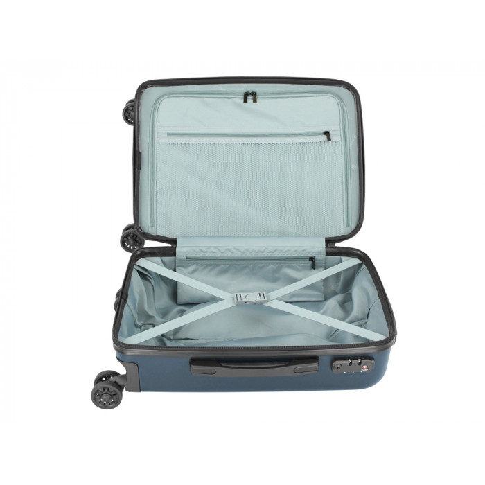 Чемодан BUGATTI Kallisto, синий, АБС-пластик, 35,5х23х53,5 см, 40 л