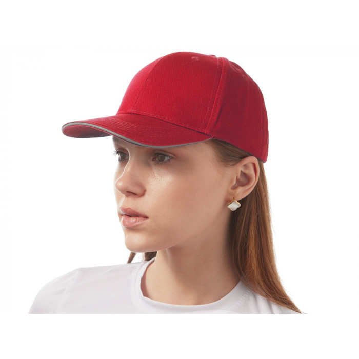 Кепка со светоотражающим кантом, классический синий