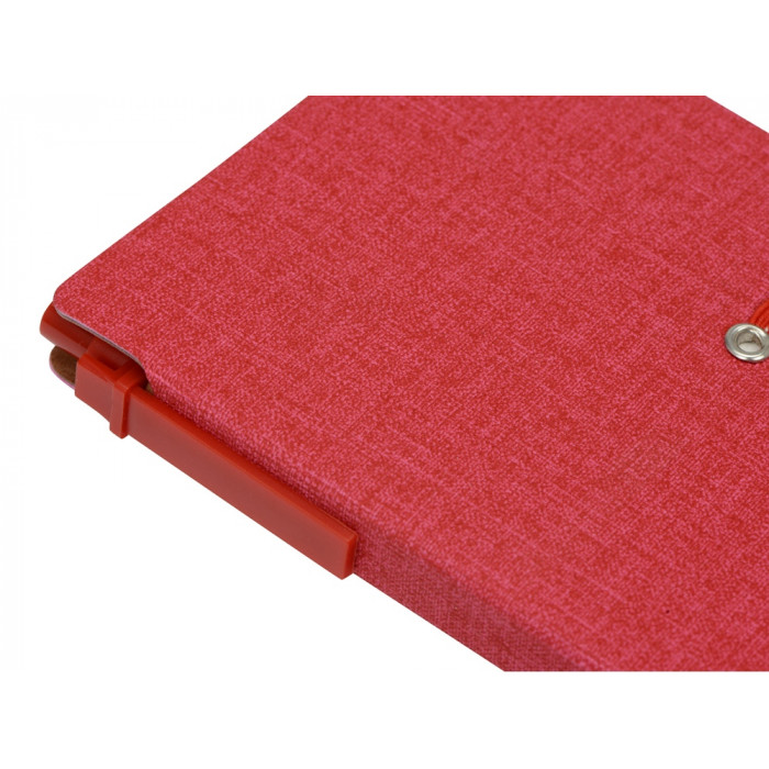 Блокнот А6 Write and stick с ручкой и набором стикеров, красный