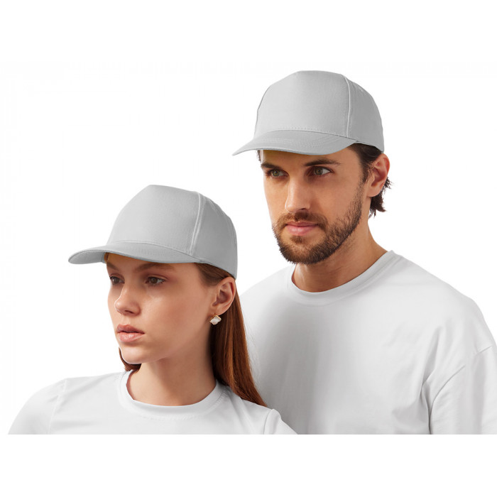 Бейсболка Мемфис 230 5-панельная, серая