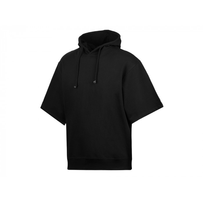 Худи оверсайз с коротким рукавом Warsaw унисекс, черный