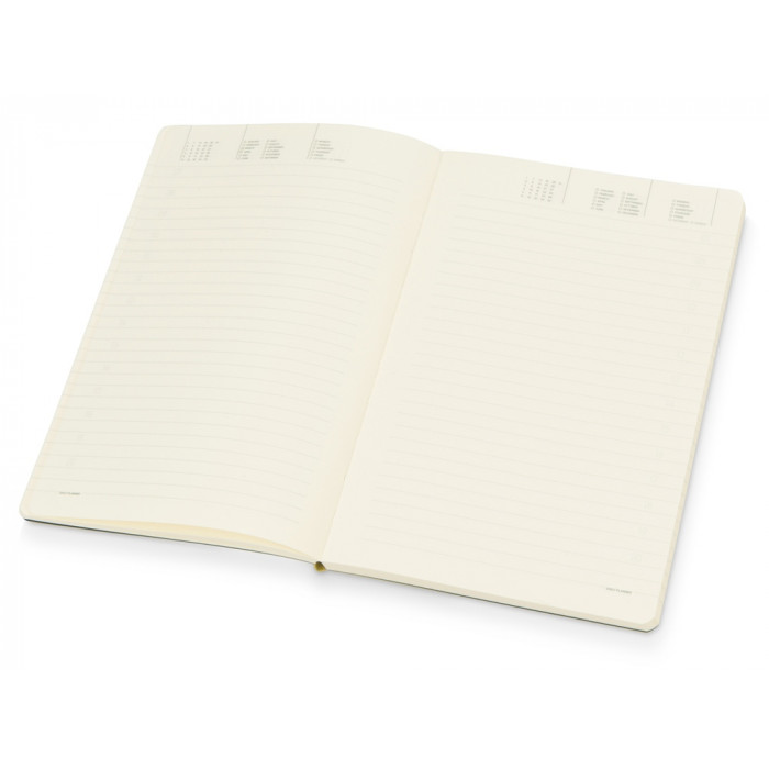 Ежедневник А5 недатированный Megapolis Velvet Flex, желтый