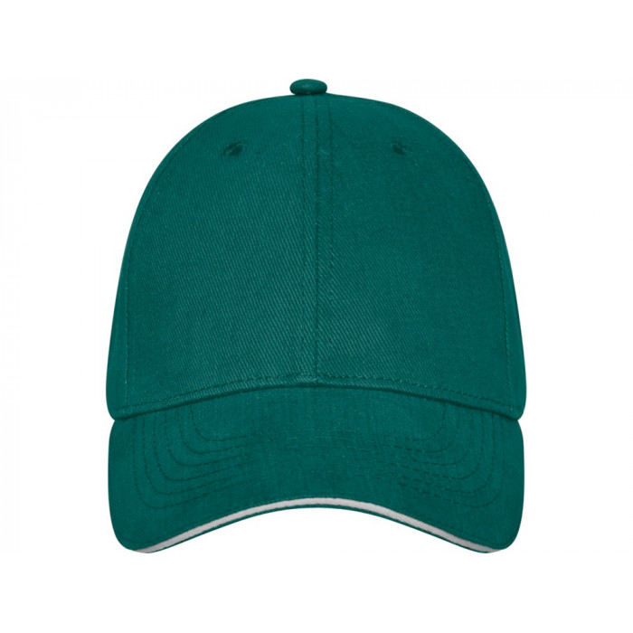 Бейсболка Darton, 6 панелей, зеленый лесной