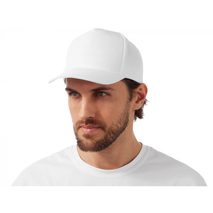 Бейсболка Mix 5-ти панельная 180 гр, белый