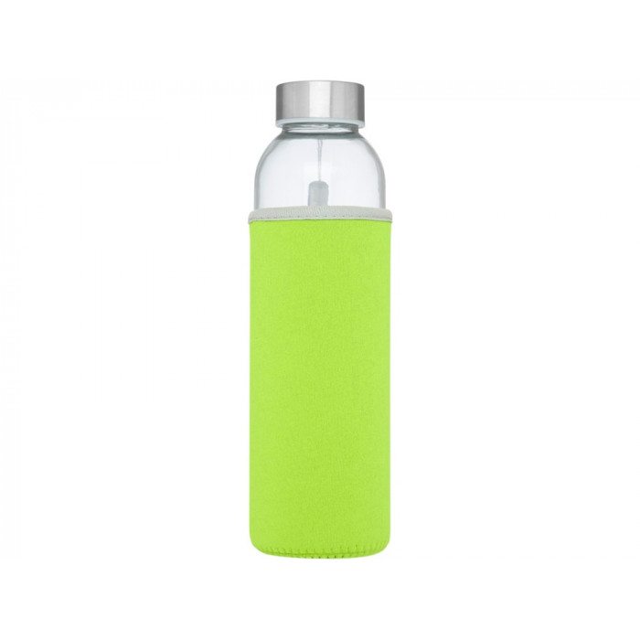 Спортивная бутылка Bodhi из стекла объемом 500 мл, зеленый лайм