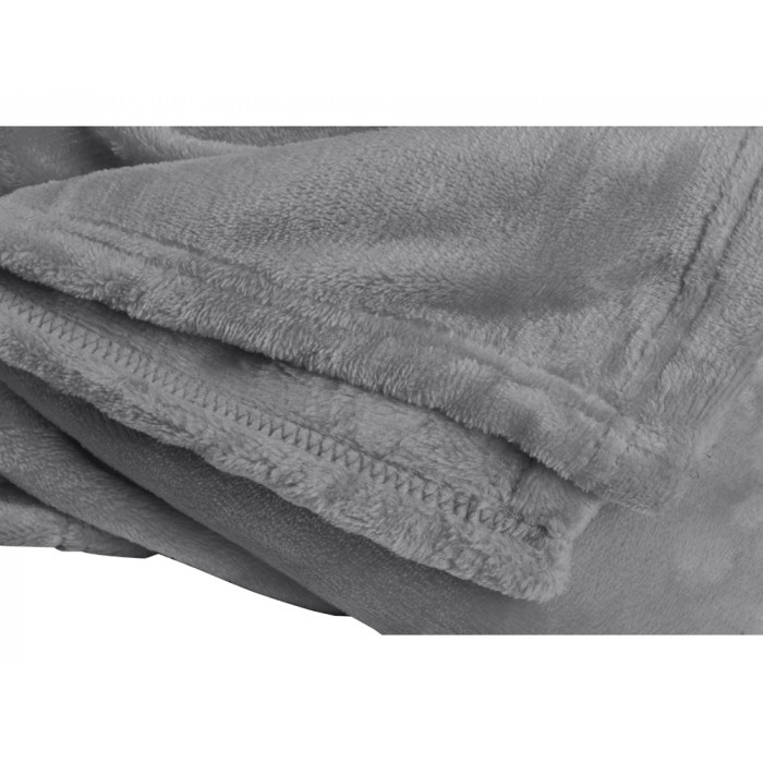 Плед мягкий флисовый Fancy, серый