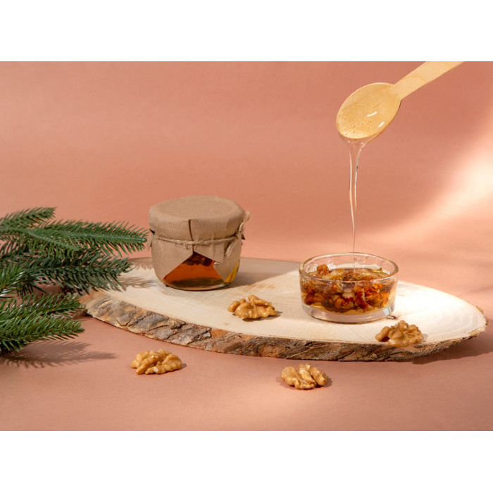 Сувенирный набор Мед с грецким орехом 120 гр