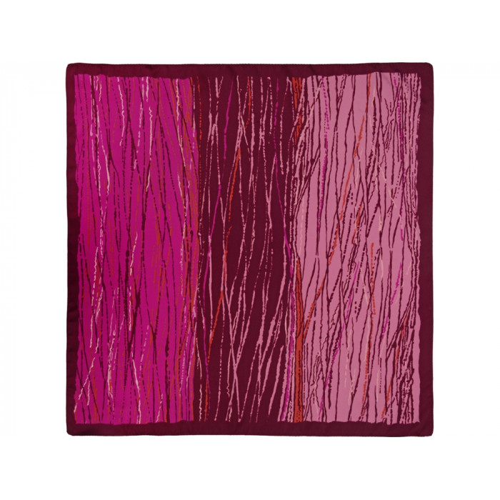 Платок бордовый 520*520 мм в подарочном мешке