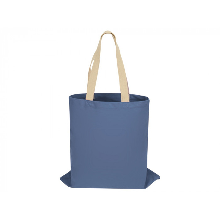 Сумка для шопинга Steady из хлопка с парусиновыми ручками, 260 г/м2, голубой