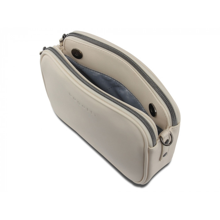 Сумка кросс-боди женская BUGATTI Almata, бежевая, полиуретан, 21,5х6х15 см