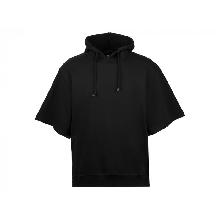 Худи оверсайз с коротким рукавом Warsaw унисекс, черный