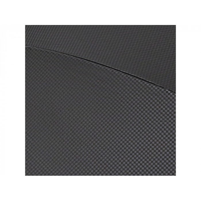 Зонт-трость 7915 Carbon с куполом из переработанного пластика, полуавтомат, черный