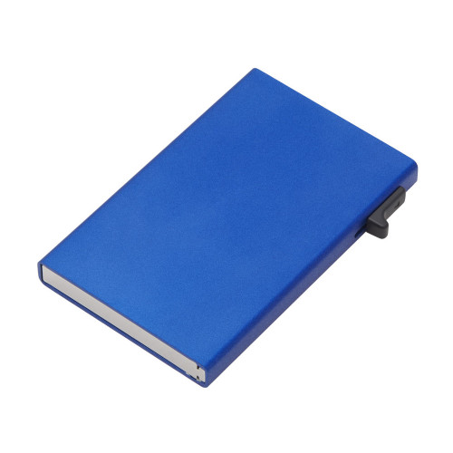 Картхолдер Florence с RFID- защитой из алюминия, синий