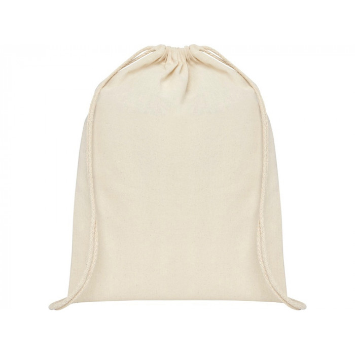Рюкзак со шнурком Tenes из хлопка плотностью 140 г/м2, natural