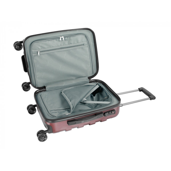 Чемодан BUGATTI Galatea, красный, поликарбонат / АБС-пластик, 36,5х24,5х56 см, 38 л