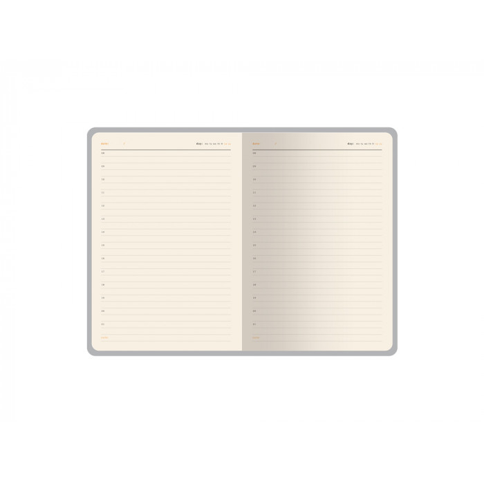 Ежедневник недатированный А5 Boston, темно-синий (серый обрез)