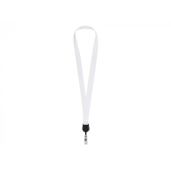 Ланъярд 2 см с ретрактором, черный