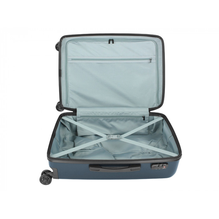 Чемодан BUGATTI Kallisto, синий, АБС-пластик, 44,5х26х63,5 см, 65 л