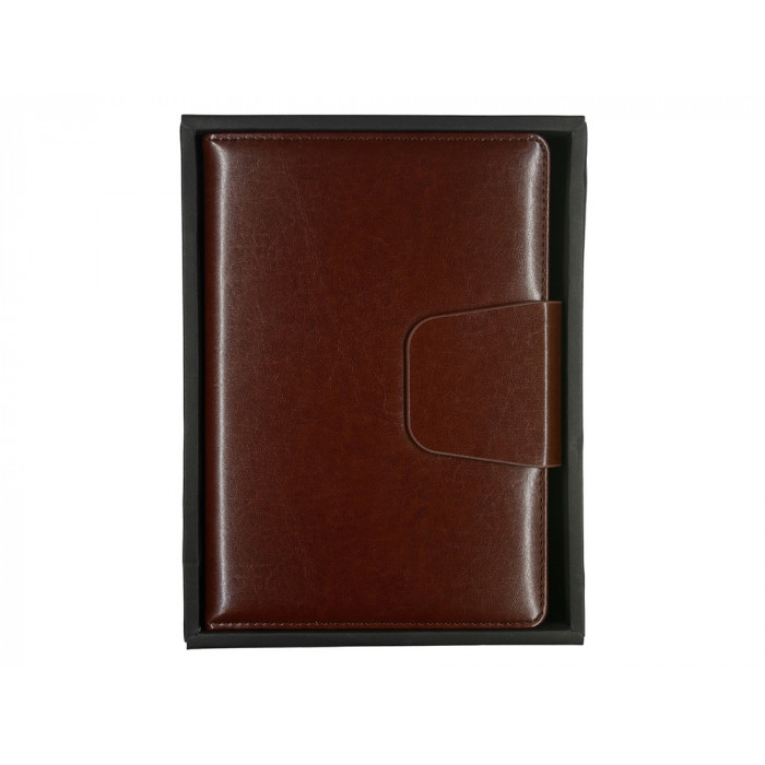 Ежедневник А5 недатированный Prestige, темно-коричневый