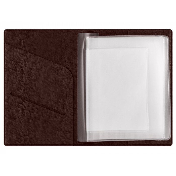 Классическая обложка для автодокументов Favor, коричневая