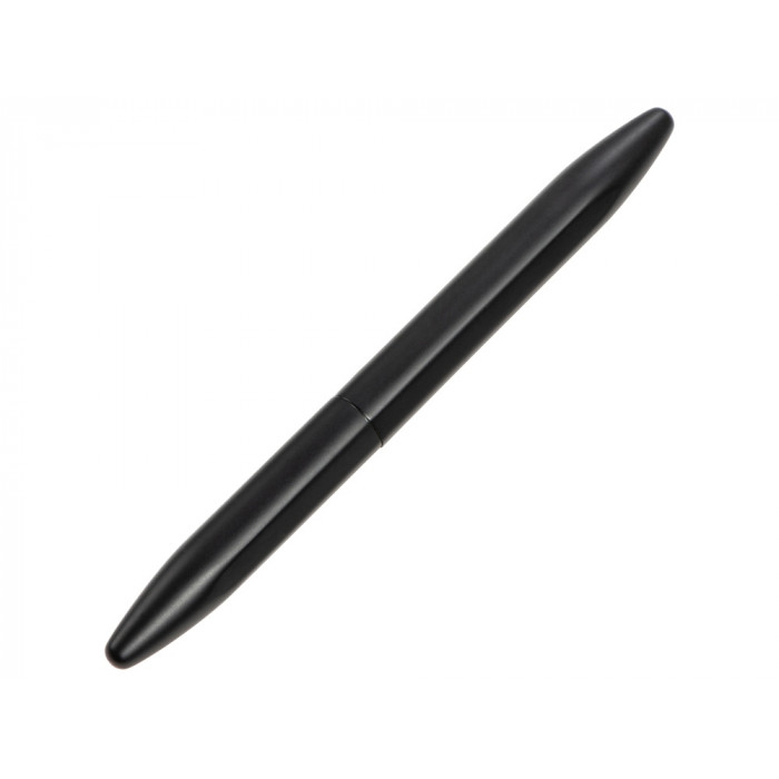 Ручка металлическая шариковая Bullet с серебристым зеркальным слоем, матовый черный