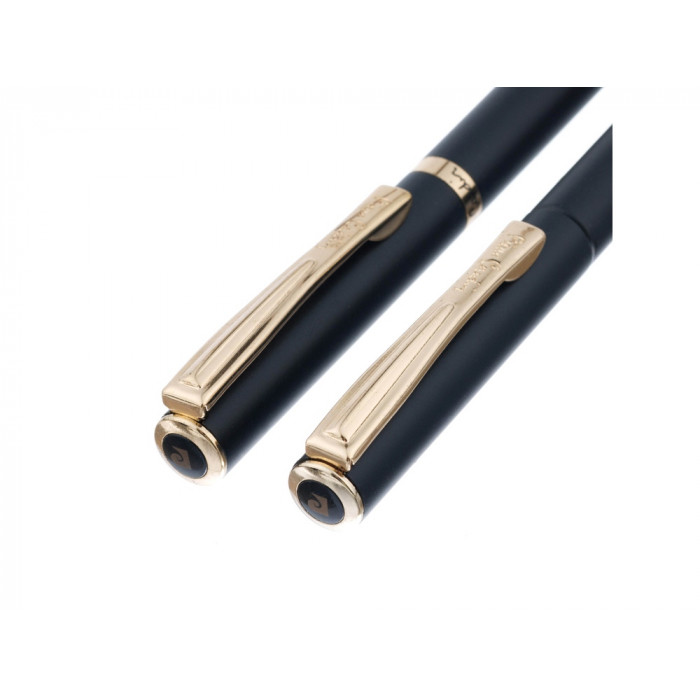 Набор Pierre Cardin PEN&PEN: ручка шариковая + роллер. Цвет - черный. Упаковка Е.