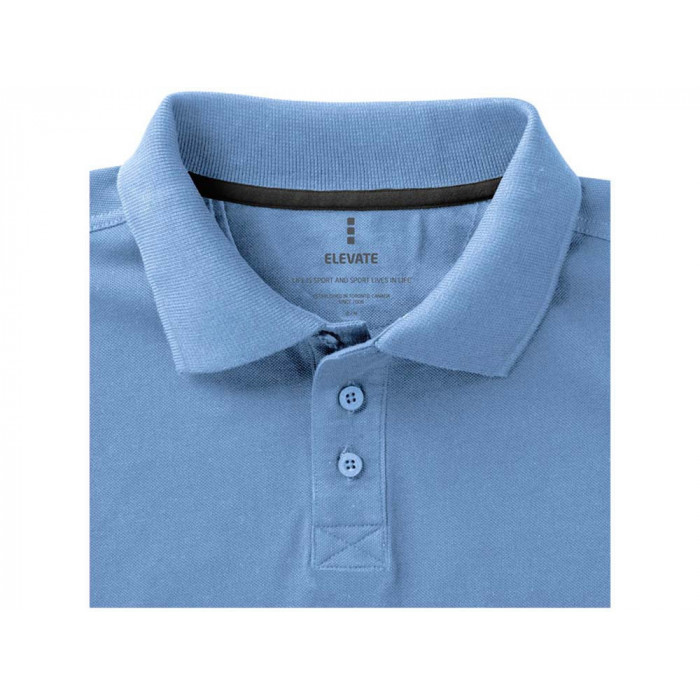 Calgary женская футболка-поло с коротким рукавом, голубой