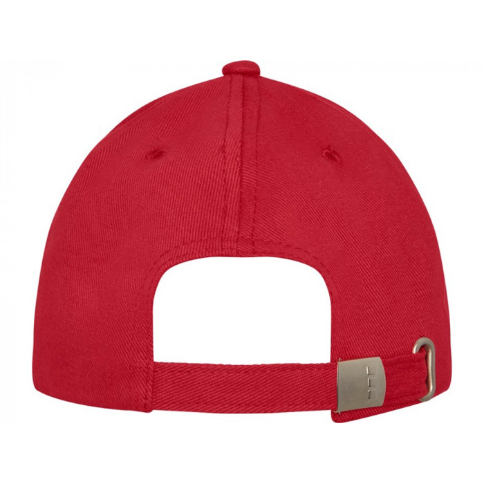 Бейсболка Davis, 6 панелей, красный