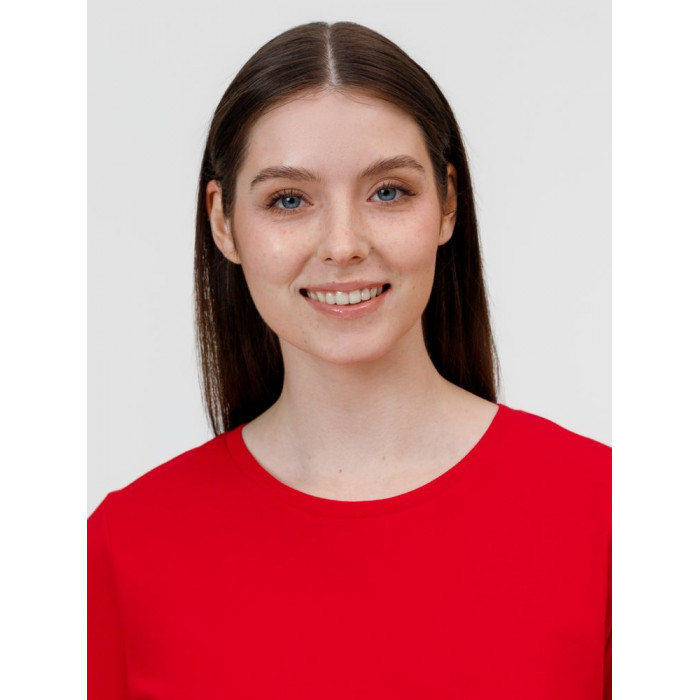 Футболка E150 женская оранжевая, размер XXL