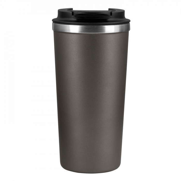 Термокружка вакуумная Palermo, серая, матовая поверхность