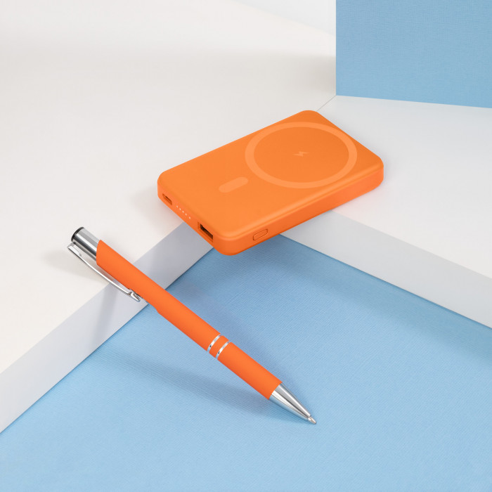 Шариковая ручка Alpha, оранжевая