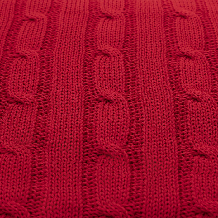 Плед Fado вязаный, красный (без подарочной коробки)