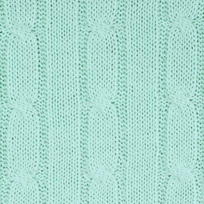 Плед Fado вязаный, аква (без подарочной коробки)